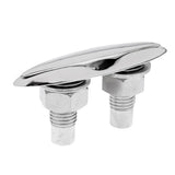 Maxbell 3 Pieces 5'' 125mm 316 Stainless Steel Flush Mount Pop-Up / Pull-Up Cleat - Boat/Marine