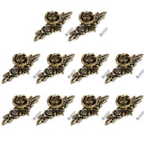 Maxbell 10Pieces Cupboard Cabinet Drawer Furniture Antique Bronze Pull Handle + Screws