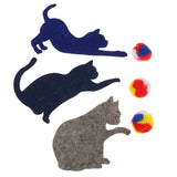 Maxbell 2 Pieces Lovely Cat Chasing Hanging Ball Bunting Banner Garland Home Party Table Decor