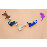 Maxbell 2 Pieces Lovely Cat Chasing Hanging Ball Bunting Banner Garland Home Party Table Decor