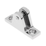 Maxbell 2 Pieces Angle Side Deck Hinge Mount 316 Stainless Steel Bimini Top Marine Hardware