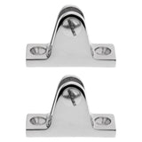 Maxbell 2 Pieces Angle Side Deck Hinge Mount 316 Stainless Steel Bimini Top Marine Hardware