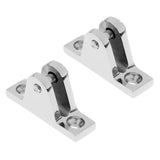 Maxbell 2 Pieces Angle Side Deck Hinge Mount 316 Stainless Steel Bimini Top Marine Hardware