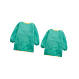 Maxbell 2pcs Toddler Kids Long Sleeve Painting Cooking Apron School Smock Green