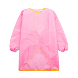 Maxbell 2pcs Child Kids Long Sleeve Apron Drawing Cooking Craft Art Smock Pink