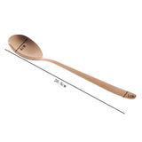 Maxbell 3 Piece Stainless Steel Korean Style Long Handle Tea Dinner Soup Spoon Rose Gold 8.07×1.57 inch