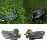 Maxbell 1 Pair Plastic Mallard Duck Decoy Floating Drake Duck Decoy for Hunting & Fishing