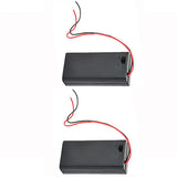 Maxbell 2Pcs PP3 Enclosed Battery Holder Box ON/OFF Switch with Wires