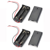 Maxbell 2Pcs PP3 Enclosed Battery Holder Box ON/OFF Switch with Wires