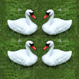 Maxbell 4 Piece Plastic Lifesize White Swan Decoy with Floating Keel Wildfowler Decoy 35cm