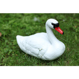 Maxbell 4 Piece Plastic Lifesize White Swan Decoy with Floating Keel Wildfowler Decoy 35cm