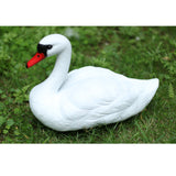 Maxbell 4 Piece Plastic Lifesize White Swan Decoy with Floating Keel Wildfowler Decoy 35cm