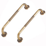 Maxbell 2Pcs Bathroom Grab Bar Brass 20'' Bath Shower Tub Support Safety Rail Handle