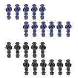 Maxbell 22 Pieces 5/8" Foosball Man Table Soccer Player Replacement Black + Blue