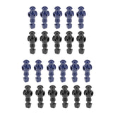 Maxbell 22 Pieces 5/8" Foosball Man Table Soccer Player Replacement Black + Blue