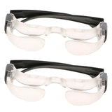 Maxbell 2 Pieces 2X Hyperopia Magnifying TV Glasses Adjustable Magnifier Glasses