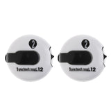 Maxbell 2 Pieces Mini Golf Score Counter Scoring Tool Clip On Glove or Bag White