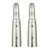 Maxbell 4Pieces XLR 3 Pin Male to 1/4'' 6.35mm Female Socket Audio Adapter Silver Jack Audio Cable Mic Cord