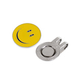 Maxbell 2 Sets of Happy Face Golf Ball Markers with Magnetic Golf Hat Clip