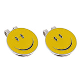 Maxbell 2 Sets of Happy Face Golf Ball Markers with Magnetic Golf Hat Clip