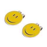 Maxbell 2 Sets of Happy Face Golf Ball Markers with Magnetic Golf Hat Clip