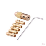 Maxbell Brass Drill Chuck Drill Collet Set 0.5-3.0mm for Micro Twist Drill Chuck