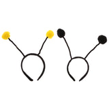 Maxbell 2/set Kids Insect Bumble Bee Ant Ladybug Alien Headband Costume Yellow Black