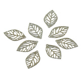 Maxbell 300 Pieces Tree Leaf Filigree Hollow Pendant DIY Jewelry Making Findings