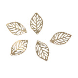 Maxbell 300 Pieces Tree Leaf Filigree Hollow Pendant DIY Jewelry Making Findings