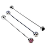 Maxbell 3 Pieces Men's Crystal Head Shirt Collar Clip Bar Pin Clip Tie Brooch Necktie