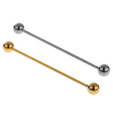 Maxbell 4 Piece Fashion Skinny Barbell Collar Tie Clip Clasp Bar Necktie Tie Hat Pin Mens Party Prom Elegant Jewelry