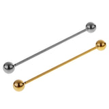 Maxbell 4 Piece Fashion Skinny Barbell Collar Tie Clip Clasp Bar Necktie Tie Hat Pin Mens Party Prom Elegant Jewelry