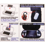 Maxbell Carry Case Bag Pouch & 2in1 USB Charging Cable For SONY PSP 1000 2000 3000