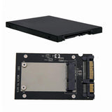 Maxbell 2 Pieces mSATA to 2.5" SATA III Convertor Adapter Card SSD Enclosure Case