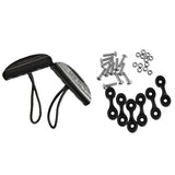 Maxbell Universal 2 Nylon Kayak Carry Pull Handle + 6 Pad Eyes + 12 Screws and Nuts