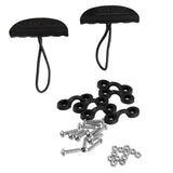 Maxbell Universal 2 Nylon Kayak Carry Pull Handle + 6 Pad Eyes + 12 Screws and Nuts