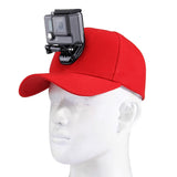 Maxbell 2 Pieces Adjustable Baseball Cap Hat w/ Camera Mount Holder for Gopro Hero 4