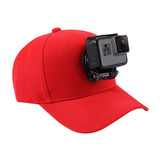 Maxbell 2 Pieces Adjustable Baseball Cap Hat w/ Camera Mount Holder for Gopro Hero 4