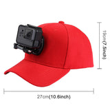 Maxbell 2 Pieces Adjustable Baseball Cap Hat w/ Camera Mount Holder for Gopro Hero 4