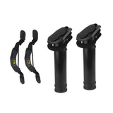 Maxbell 2 Pieces Boat Fishing Rod Holder + 2 Pieces Kayak Carry Handle with Bungee