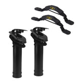 Maxbell 2 Pieces Boat Fishing Rod Holder + 2 Pieces Kayak Carry Handle with Bungee