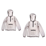 Maxbell 2pcs Anti-mosquito Mesh Clothing Bee Bug Quick-dry Repellent Hooded Jacket