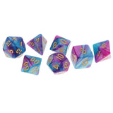 Maxbell 35 Pieces Polyhedral Dices Double-Colors Set for Dungeons & Dragons RPG Casino Dice Party Supply Roleplaying Game