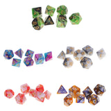 Maxbell 35 Pieces Polyhedral Dices Double-Colors Set for Dungeons & Dragons RPG Casino Dice Party Supply Roleplaying Game