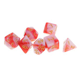 Maxbell 35 Pieces Polyhedral Dices Double-Colors Set for Dungeons & Dragons RPG Casino Dice Party Supply Roleplaying Game