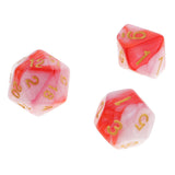 Maxbell 35 Pieces Polyhedral Dices Double-Colors Set for Dungeons & Dragons RPG Casino Dice Party Supply Roleplaying Game