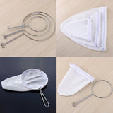 Maxbell 3 Sizes Cloth Strainer Milk Filter Sock Bag with Ring Kitchen Reusable Tool