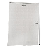 Maxbell Flocking French Window Grommet Blackout Lace Curtains Panels White  200x250cm