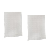 Maxbell Flocking French Window Grommet Blackout Lace Curtains Panels White  200x250cm
