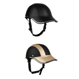 Maxbell 2 Pieces Motorcycle Protective Hat 55-60cm Baseball Cap Style Bike Scooter Safety Helmet